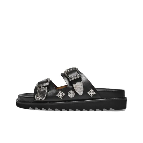 Toga Pulla Слипоны Женские Черные