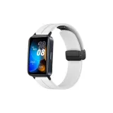 Складная застежка, силиконовый ремешок, белый