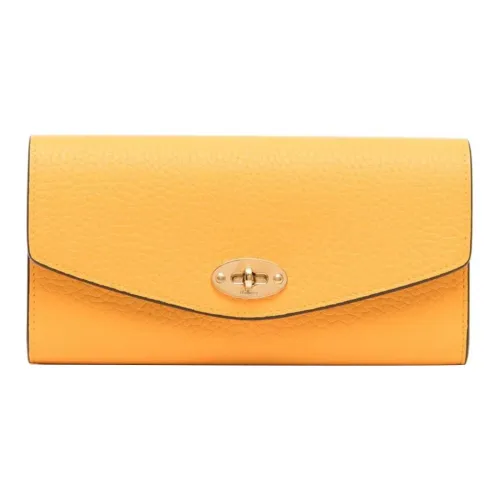 Mulberry Кошелек из коровьей кожи женский желто-оранжевый