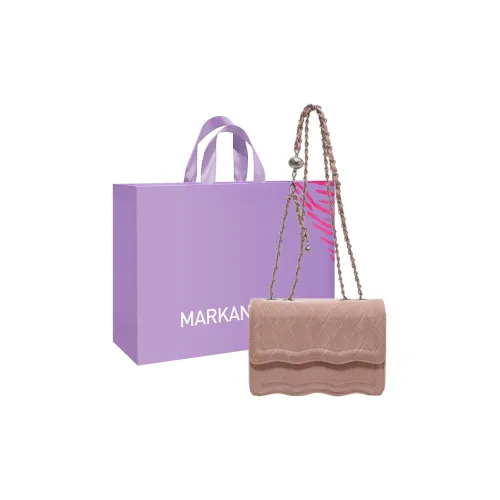 MARKANGARO ПУ (полиуретан) Сумка через плечо Стандартная Унисекс Черный Экрю Розовый