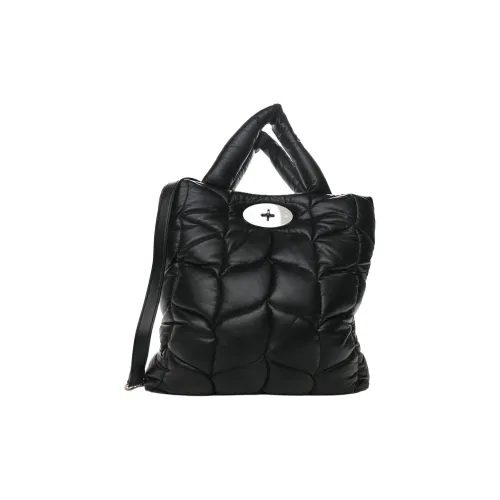 Mulberry Напп-Кожа Сумка через плечо Сумка Большая Женская Черная