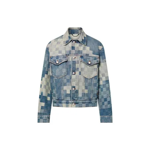 LOUIS VUITTON Джинсовая куртка мужская синяя