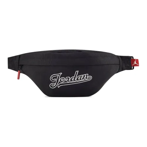 Джордан Полиэстер Сумка через плечо Бананка Обычный Унисекс Черный