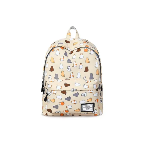 Bansusu Полиэстер Рюкзак Большой Унисекс Бежевый Желтый