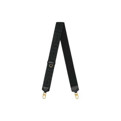 GIVENCHY 4G Телячья кожа с цветным холстом плечевой ремень сумка ремень женский черный