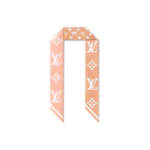 LOUIS VUITTON Шелковые шарфы Женские Апельсин