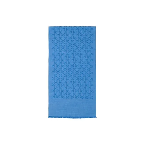 GUCCI Вязаные шарфы Унисекс Светло-синий
