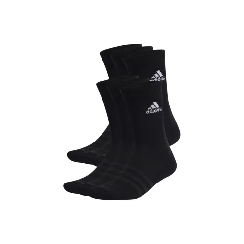 Adidas 6 пар черных мужских носков Mid до икры