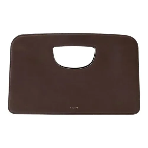 THE ROW Кожа Клатч Женские Коричневый