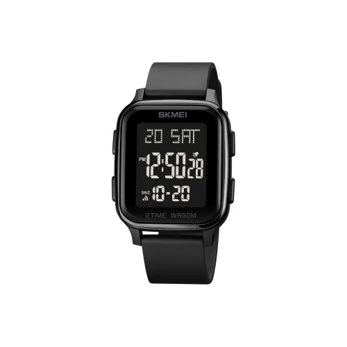 SKMEI Электронный механизм ПУ (полиуретан) Ремешок Часы Мужские Черный циферблат