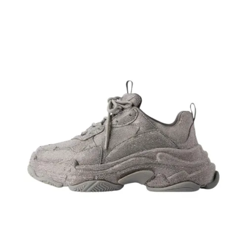 Balenciaga Triple S Low Топ Повседневная обувь Мужская Серый