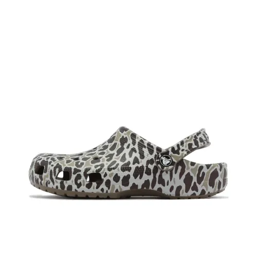 Crocs Классический Animal Print Clog Beach Sandals Unisex Umber