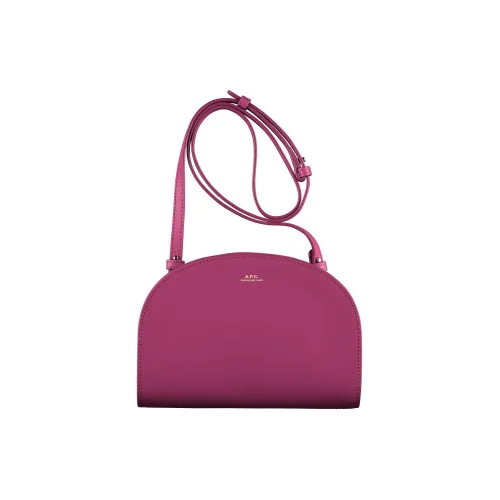 A.P.C Коровья кожа Одно плечо Через плечо Клатч Женский Розовый Красный
