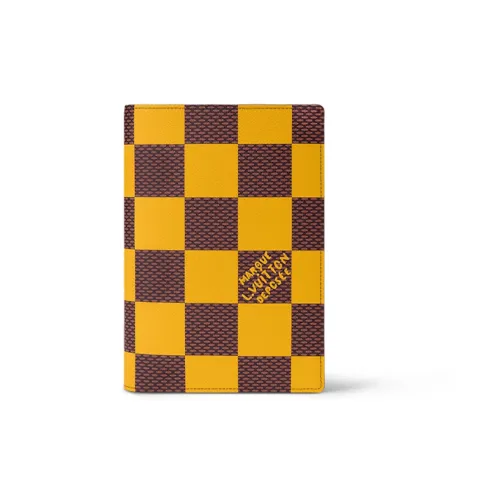 LOUIS VUITTON DAMIER POP Холст Ноутбук Чехол С наполнителем Мерч Унисекс Желтый