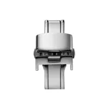 Улучшенный, застежка-бабочка, серебряный, без ремешка