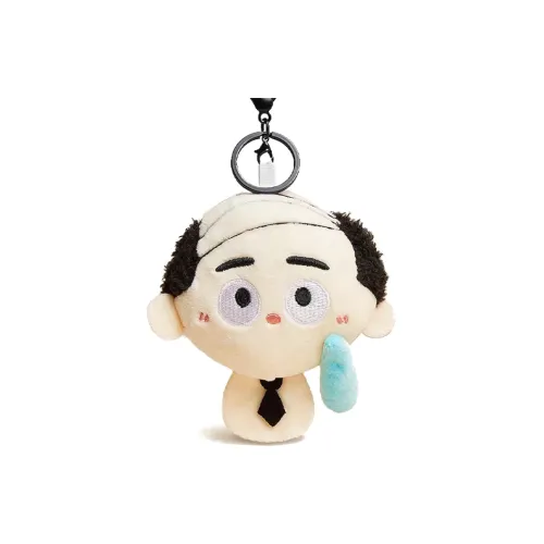 X3COMMUNE Креативный Шавированный Голова Рабочий Кукла Плюшевый Брелок 13 см Рекомендуемая Высота