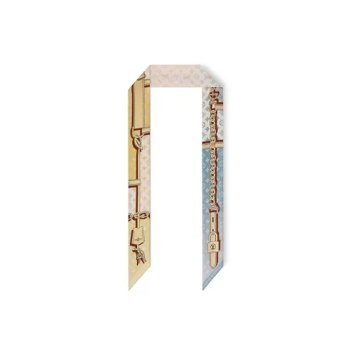 LOUIS VUITTON Шарфы из шелка Mulberry Женские Многоцветные