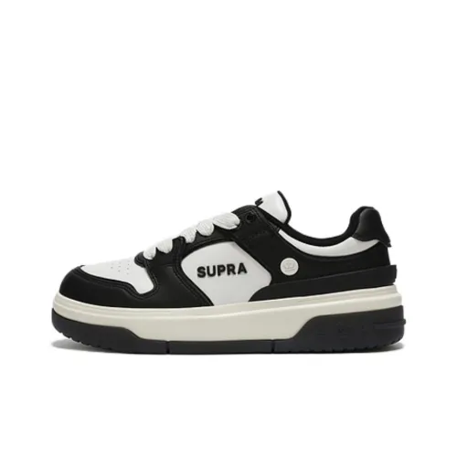 Кроссовки для скейтбординга SUPRA Low Top Черный Белый Унисекс