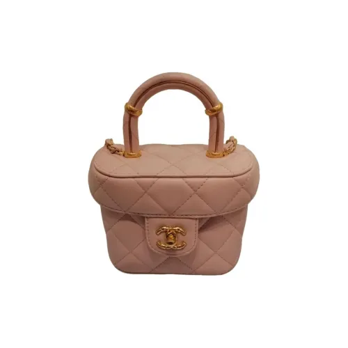 CHANEL Lambskin Косметичка Маленькая Женская Светло-Розовая