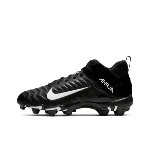 Nike Alpha Menace 2 FG Твердый Грунт Амортизация Износостойкие Футбольные Бутсы Унисекс Черные