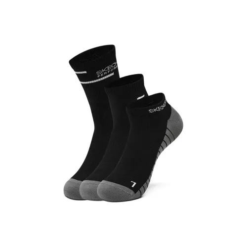 Skechers Sports Collection 3 шт Угольно-черный/0397 Унисекс Колено высокие Носки