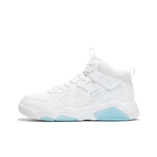 361° Зимняя кампания 2 Противоскользящие амортизирующие высокие кроссовки для скейтбординга Мужские Белый Синий