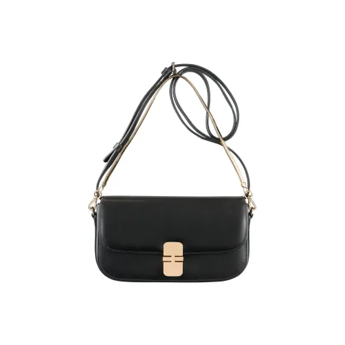 A.P.C Grace Коровья кожа Портативная сумка через плечо сумка на плечо женская черная