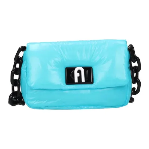 Furla 1927 Collection Нейлон Портативная Сумка через плечо Сумка на плечо Мини Женский Технологический Синий