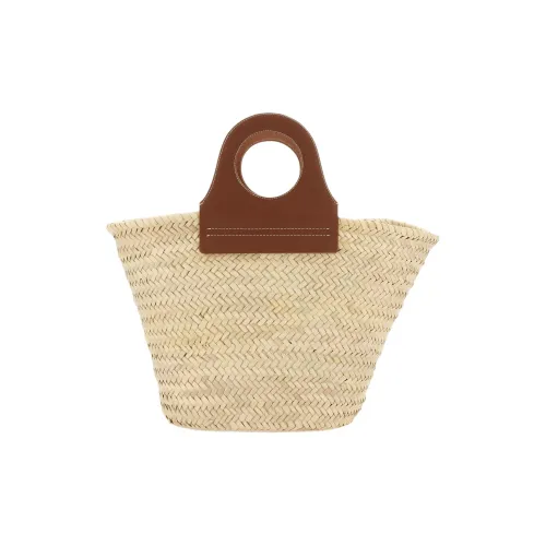 Hereu Raffia Плетеная сумка Tote из рафии Сумка для покупок Женская сумка Бежевый и Коричневый