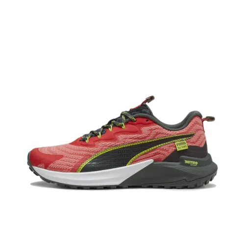 PUMA Fast Trac Nitro 2 Slip-Resistant Abrasion-Resistant Low-Top Беговые кроссовки Женские Красный Черный