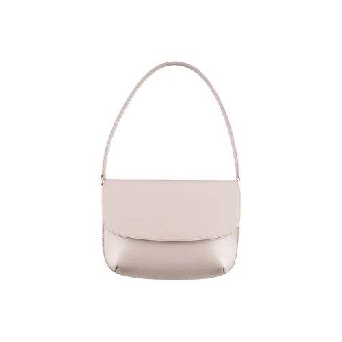 A.P.C. Joint Paragraph Коровья кожа Сумка на плечо Маленькая Женская Лунно-серый