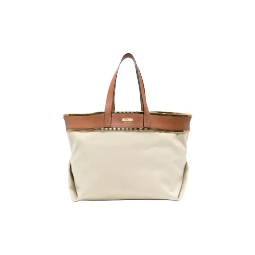 MOSCHINO Сумка из телячьей кожи сумка через плечо женская бежевая и коричневая