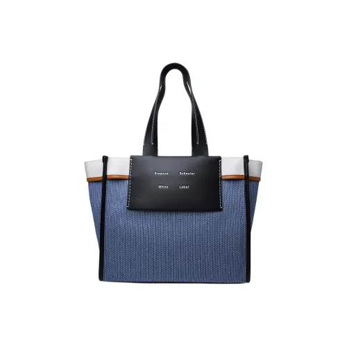 PROENZA SCHOULER Хлопок Тоут Сумка Сумка для покупок Сумка на плечо Сумка Женская Синяя Белая Многоцветная
