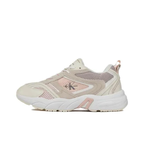 CKJ CALVIN KLEIN JEANS Низкий топ Повседневная обувь Женская Бежевый Розовый