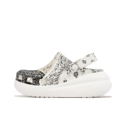 Crocs Классический Crush Bandana Clog Sabo Унисекс Белый