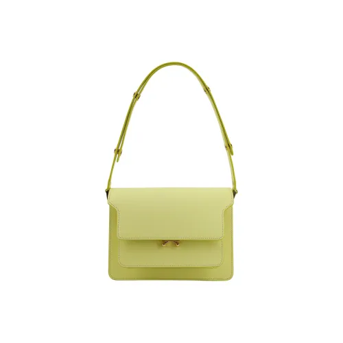 MARNI Основная часть кожа сумка через плечо женская желтая