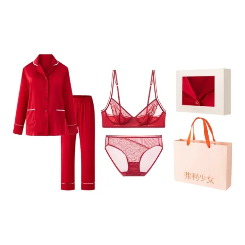 FREELASS Year of the Dragon Series Красный Подарочный Набор Пижам Женские