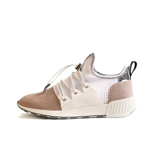 SERGIO ROSSI Легкий Низкий Топ Повседневная Обувь Женская Бежевая Коричневая