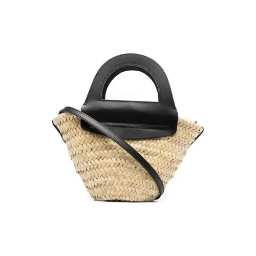 Hereu Солома Сумка через плечо Сумка Мини Женская Черная