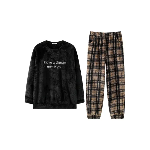 MIOJUER Черный 8213247 Мужской Мужской Пижамные комплекты