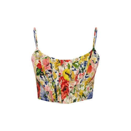 Zimmermann Топ на бретелях Женский Многоцветный