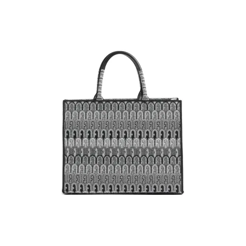 Furla Opportunity Хлопок с Полиэстер Тоут Сумка Сумка для покупок Сумка Большая Женская Серый и Черный