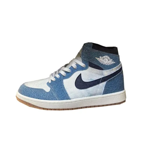 Jordan Air Jordan 1 Ретро High OG Амортизаторы Slip-resistant High Top Винтажные баскетбольные кроссовки Мужской Синий