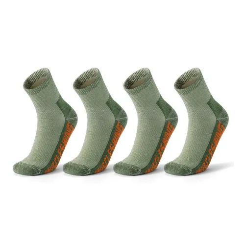 MUSCLESWING Носки Crew Женские 4 упаковки армейский зеленый
