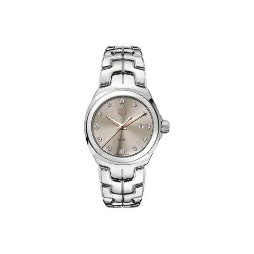 TAG HEUER Lincoln Series Кварцевый механизм Женские часы 32 мм Серый циферблат Корпус из нержавеющей стали Ремешок из нержавеющей стали