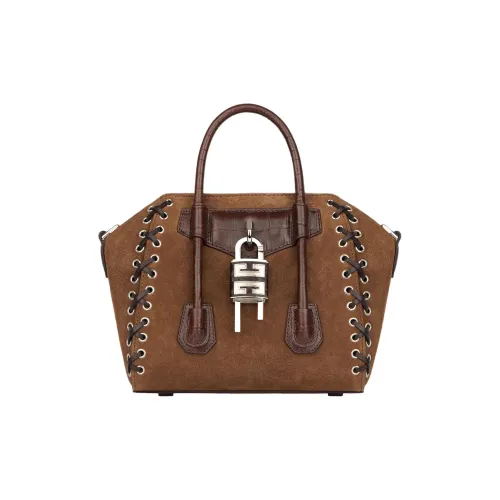 GIVENCHY Antigona Замша Сумка через плечо Сумка Мини Женская Корица