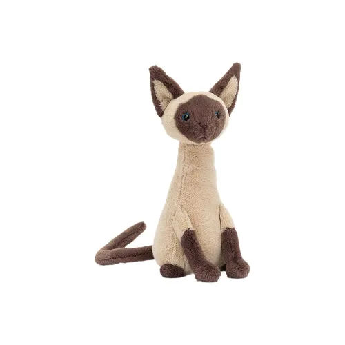 JELLYCAT Cat Collection Радужка Siamese Cat Куклы Плюшевая кукла 27 см Рекомендуемая высота в сидячем положении