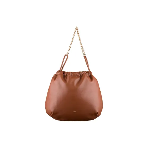 A.P.C Полиуретан с полиэстером сумка на шнурке сумка через плечо женская ореховый коричневый