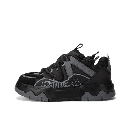 KAPPA Противоскользящие Устойчивые к истиранию Низкие Кроссовки для скейтбординга Мужские Черные Серые