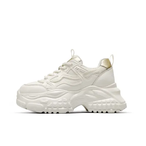 C°BANNER Низкий топ толстая подошва кроссовки женские бежевые